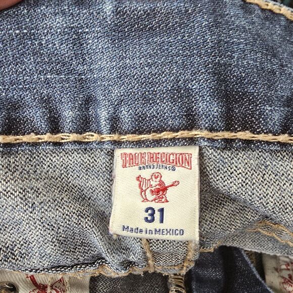 True Religion Joey Flare Jeans Size 31 Y2K Low Rise - Picture 14 of 16